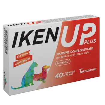 Iken Up Plus Cani Gatti Piccola Taglia Scatola 40 Compresse Integratore Vitaminico 