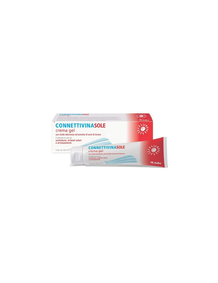 Connettivina Sole Crema Gel 100 ml Trattamenti per Scottature ed Eritemi