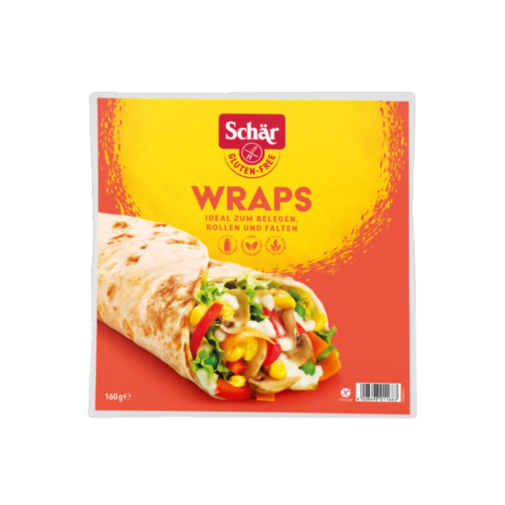 Schar Wraps Piadina Arrotolata Senza Glutine 240 g alimenti senza glutine
