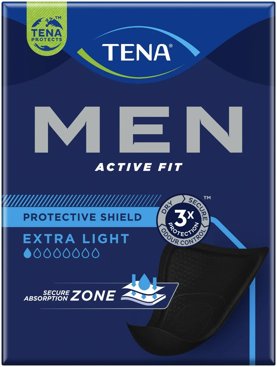 Tena Men Scudo Protettivo 14 Pezzi Protezione Discreta