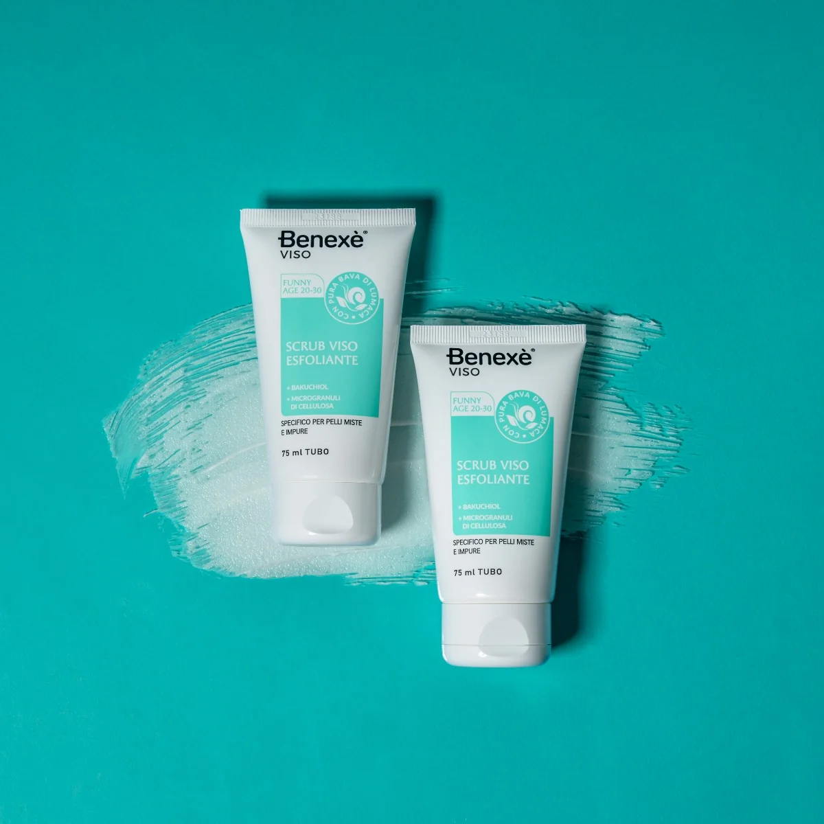 Benexe' Viso Scrub Esfoliante età 20-30 75 ml Favorisce il Turnover Cellulare
