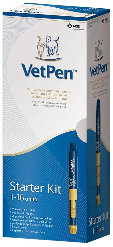 Vetpen Penna Insulina Veterinaria 16 U.I. Starter Kit 
