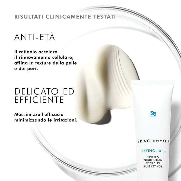 SkinCeuticals Retinol 0,3% Trattamento Notte 30 ml Antirughe Antimacchie