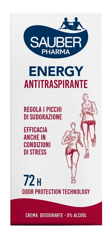 Sauber Deo 72H Energy Crema Iper-Sudorazione