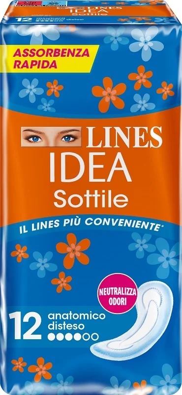 Lines Idea Sottili Anatomici 12 Pezzi
