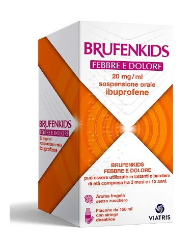Brufenkids Febbre e Dolore 20Mg/Ml 150Ml