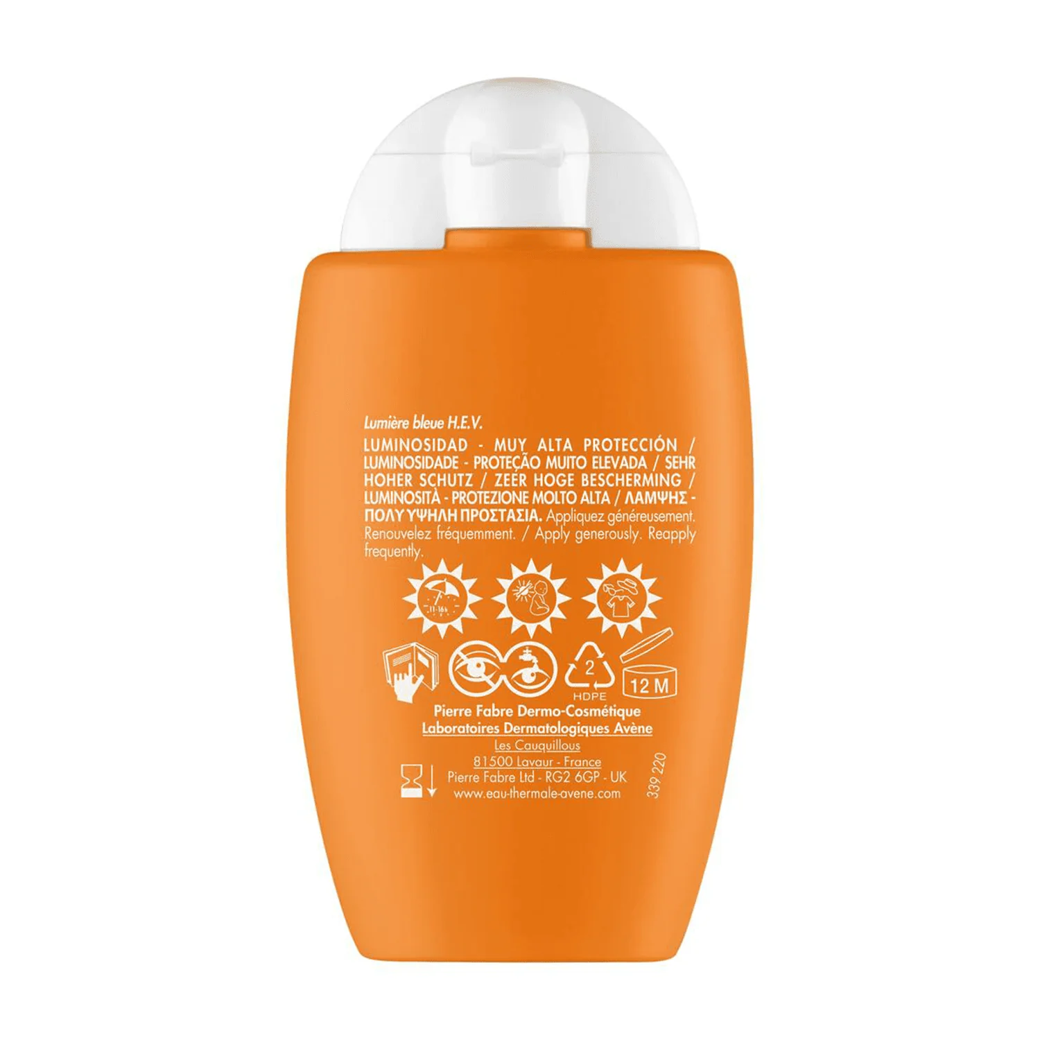 Avene Solare Ultra Fluid Luminosità SPF50+ 50 ml Pelle Sensibile