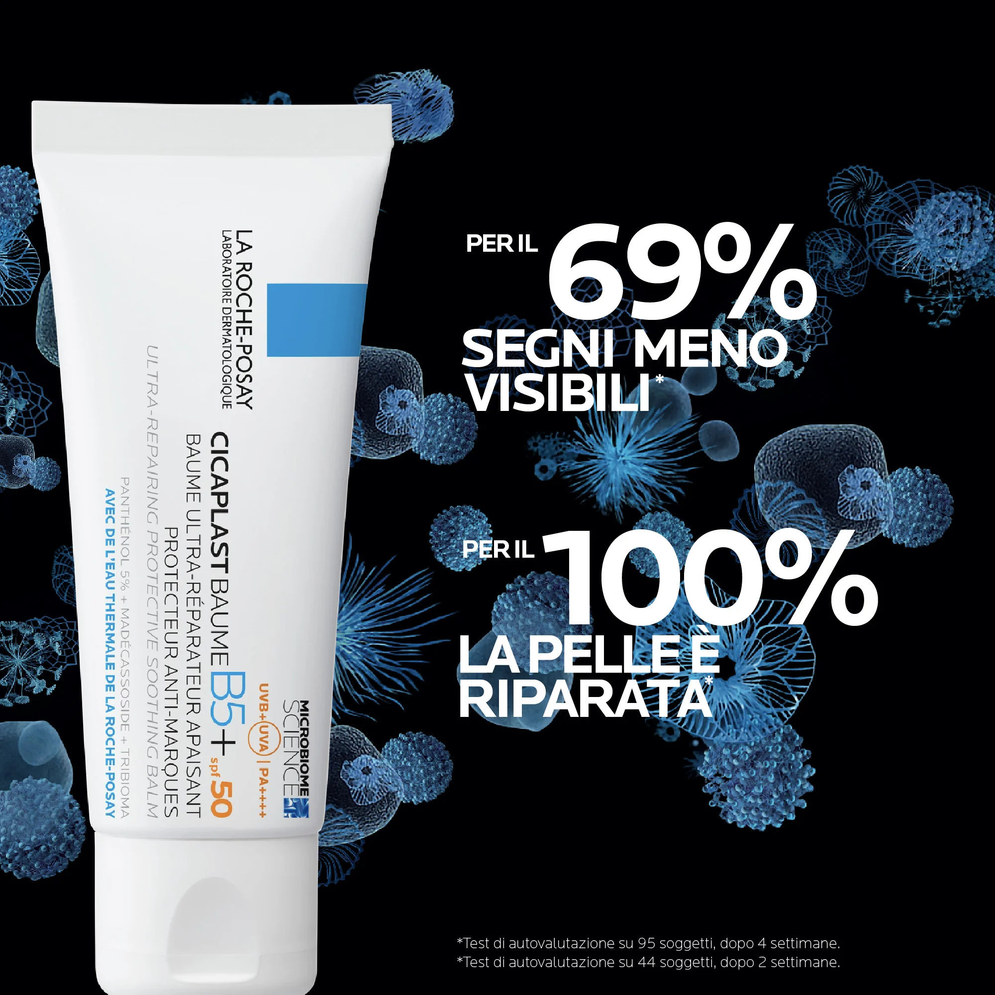 La Roche-Posay Cicaplast Baume B5+ SPF 50 40 ml Balsamo Lenitivo Ultra-riparatore per pelle sensibile, arrossata o fragilizzata