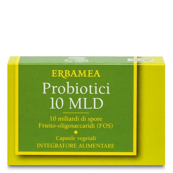 Erbamea Probiotici 10 Miliardi 24 Capsule Vegetali Integratore di Probiotici