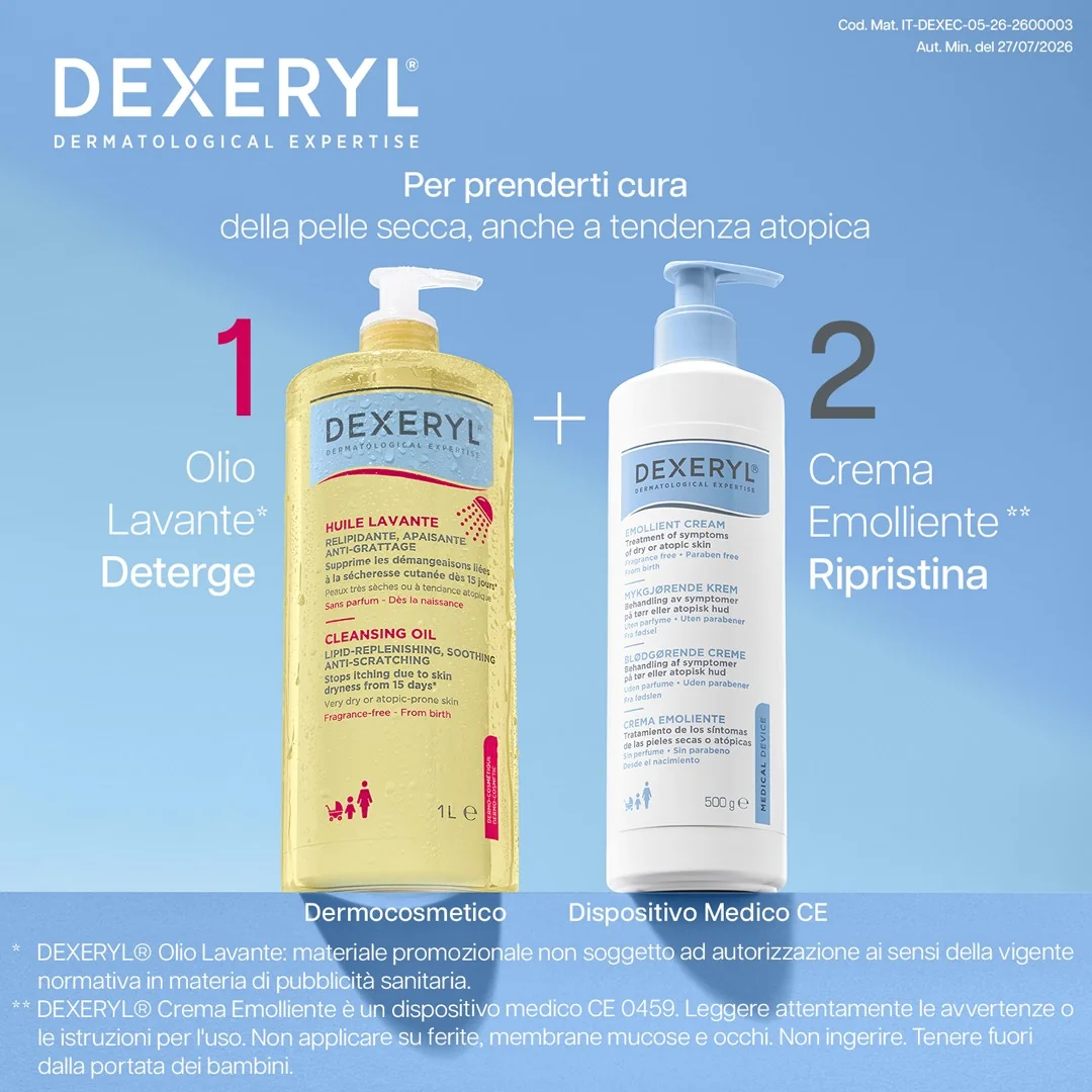 Dexeryl Olio Lavante 500 ml Detergente Corpo e Viso