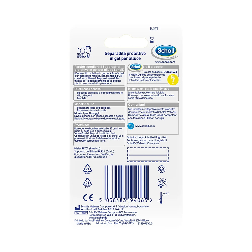 Scholl Gelactiv Sep/Dita Alluc Separa Dita