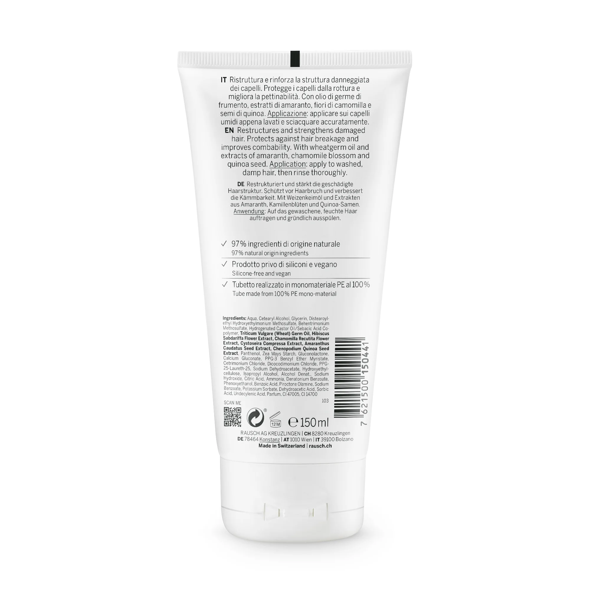 Rausch Balsamo Riparatore All'Amaranto 150 Ml