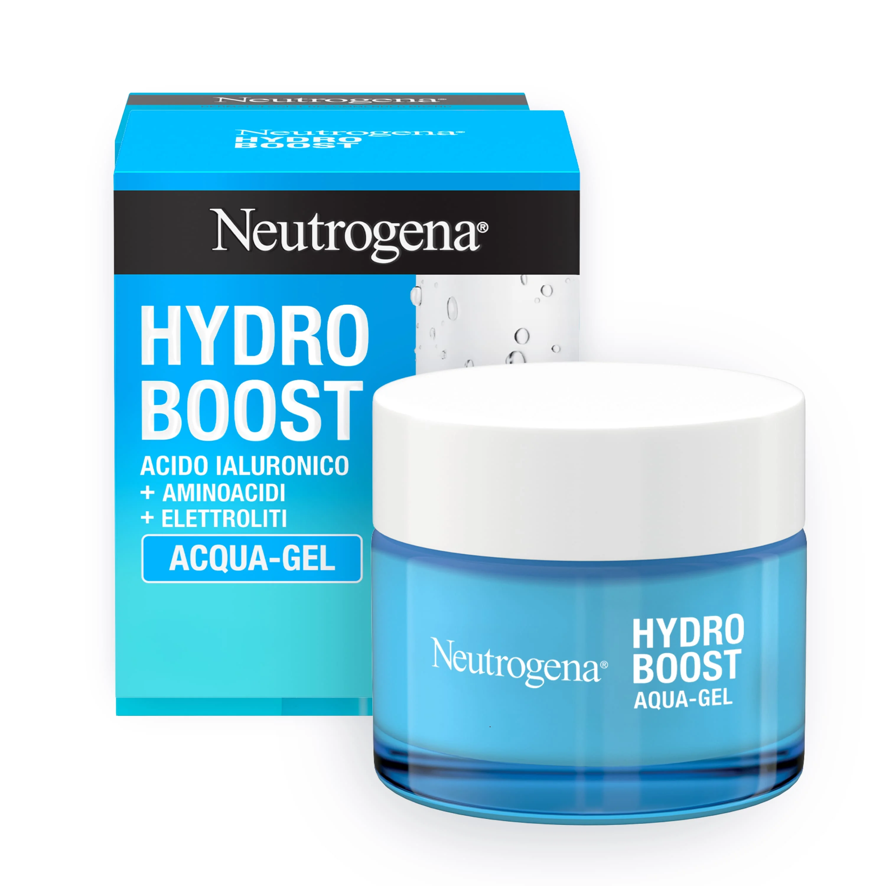 Neutrogena Hydro Boost Acqua Gel 50 ml Crema Idratante Viso con Acido Ialuronico per Pelle Mista