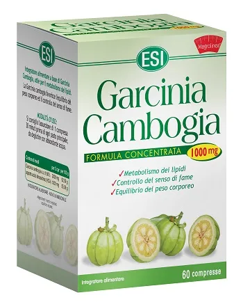 Esi Garcinia Cambogia 1000 mg 60 Compresse – Integratore per il Controllo del Peso