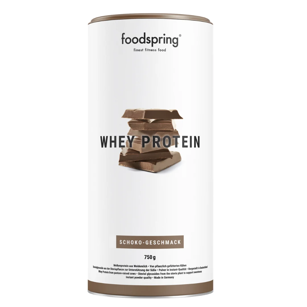 Foodspring Whey Protein Cioccolato 750 g Alto Contenuto Proteico