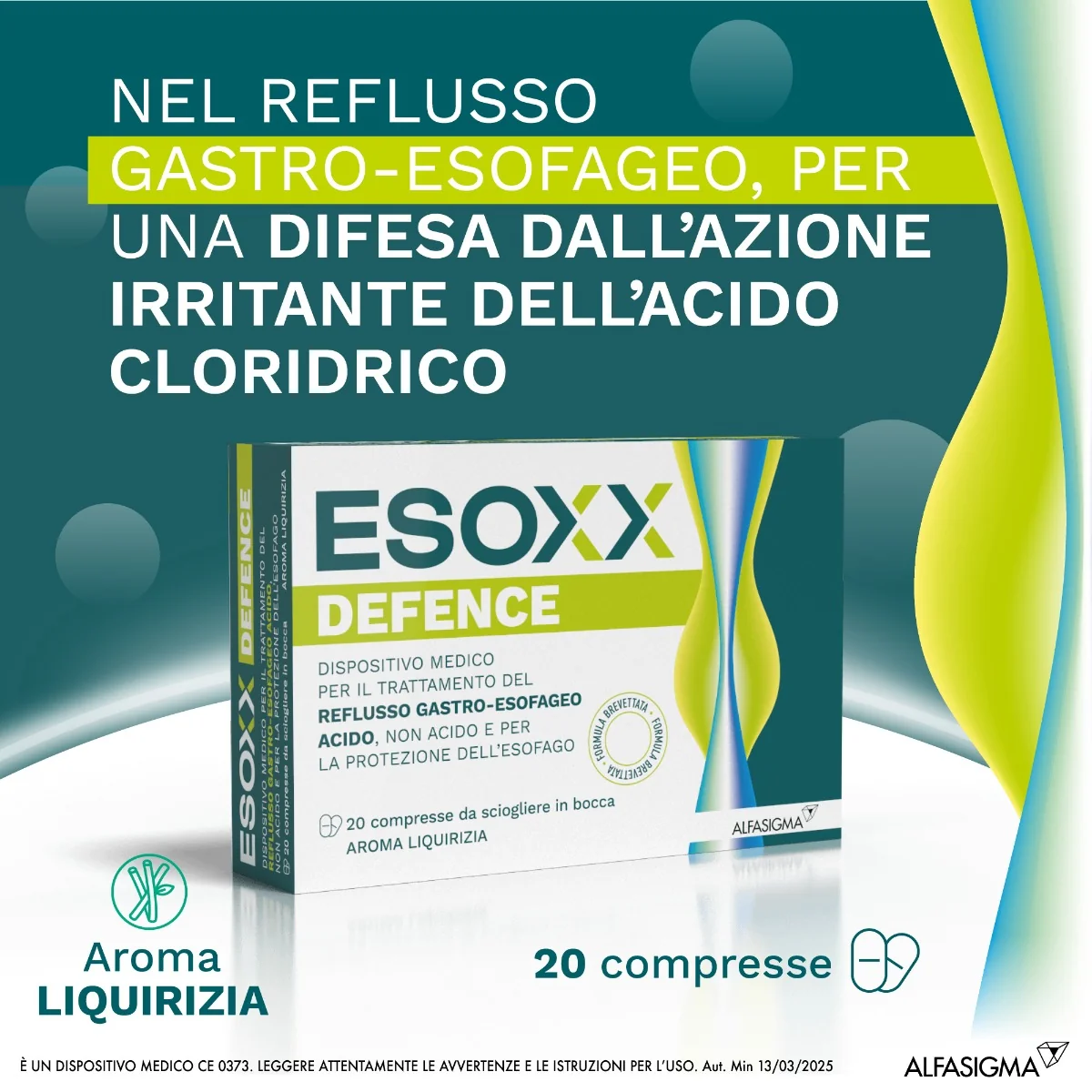Esoxx Defence 20 Compresse Masticabili Reflusso Gastroesofageo