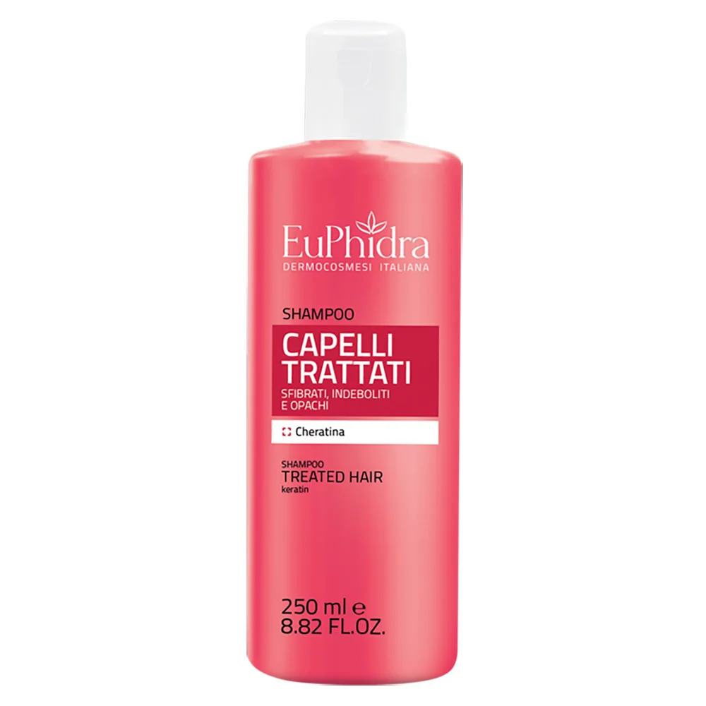 EuPhidra Shampoo Capelli Trattati 250 ml Capelli Sfibrati e Indeboliti