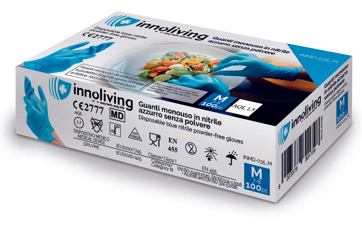 Innoliving Guanto Nitrile 3G M Guanto Monouso