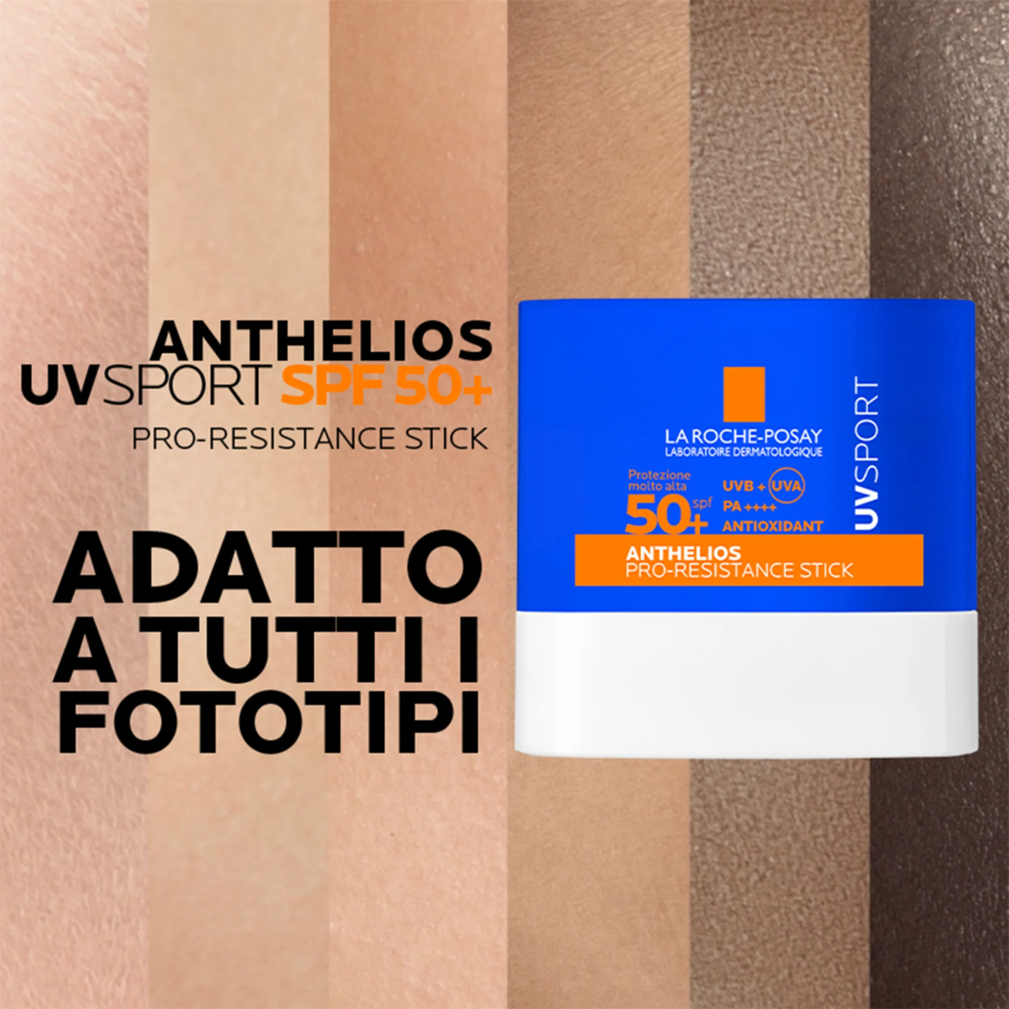 La Roche-Posay Anthelios UVSport Stick SPF50+ Pro-Resistance 8 g Protezione per attività sportive