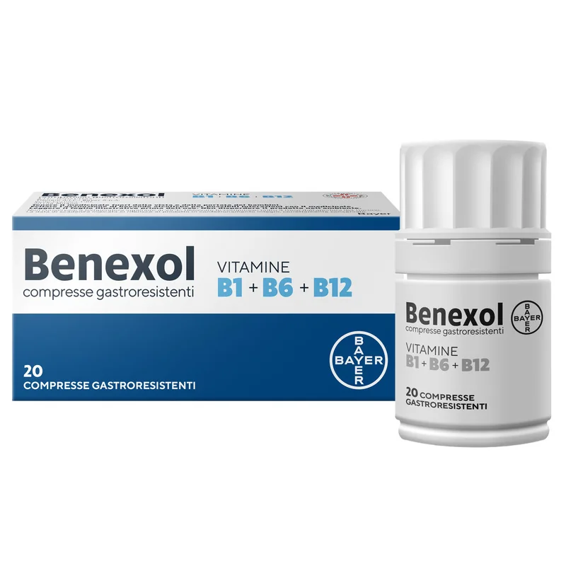 Benexol Trattamento per Carenza di Vitamine B 20 Compresse Vitamine B