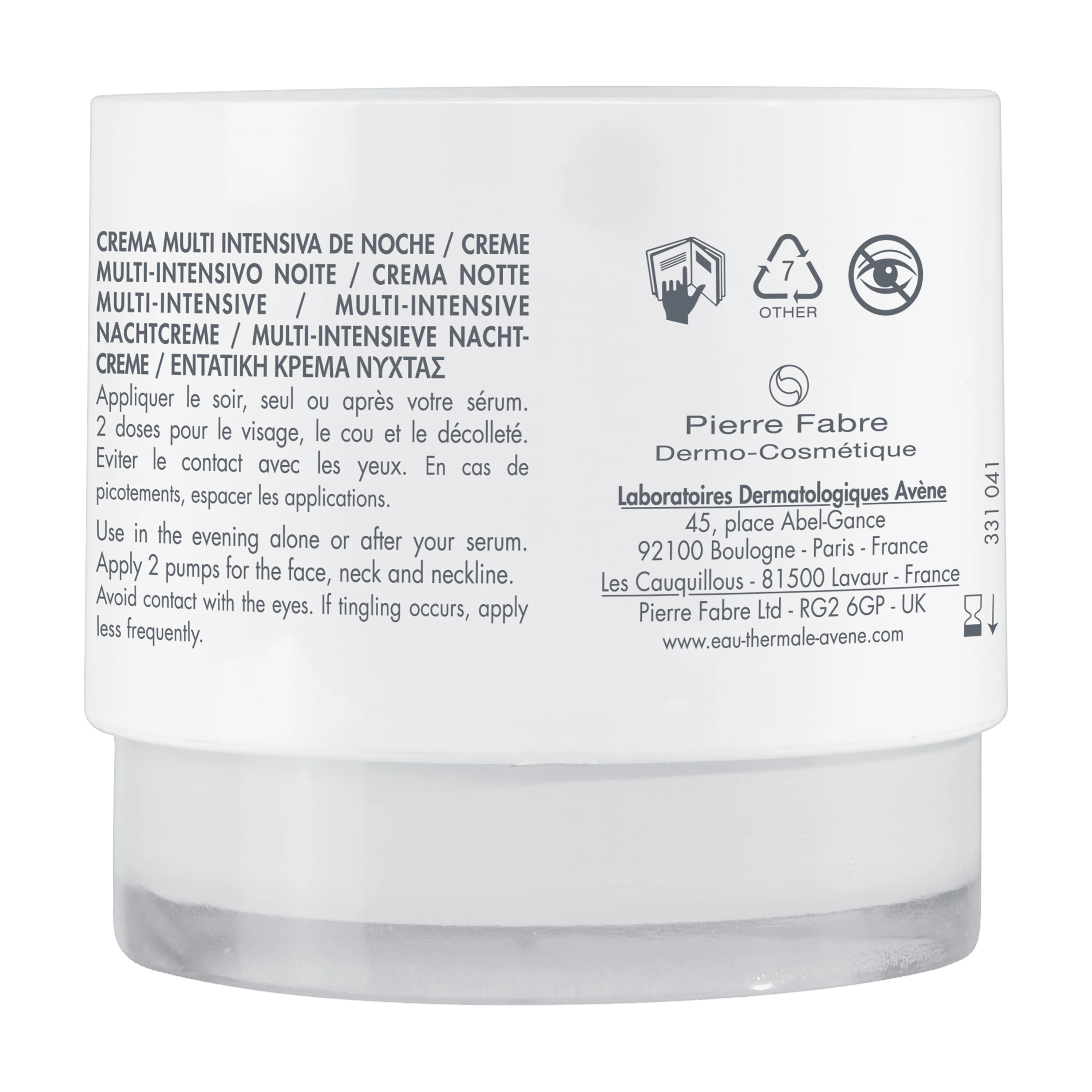 Eau Thermale Avène Hyaluron Activ B3 Crema Notte Multi-Intensive 40 ml Anti-età