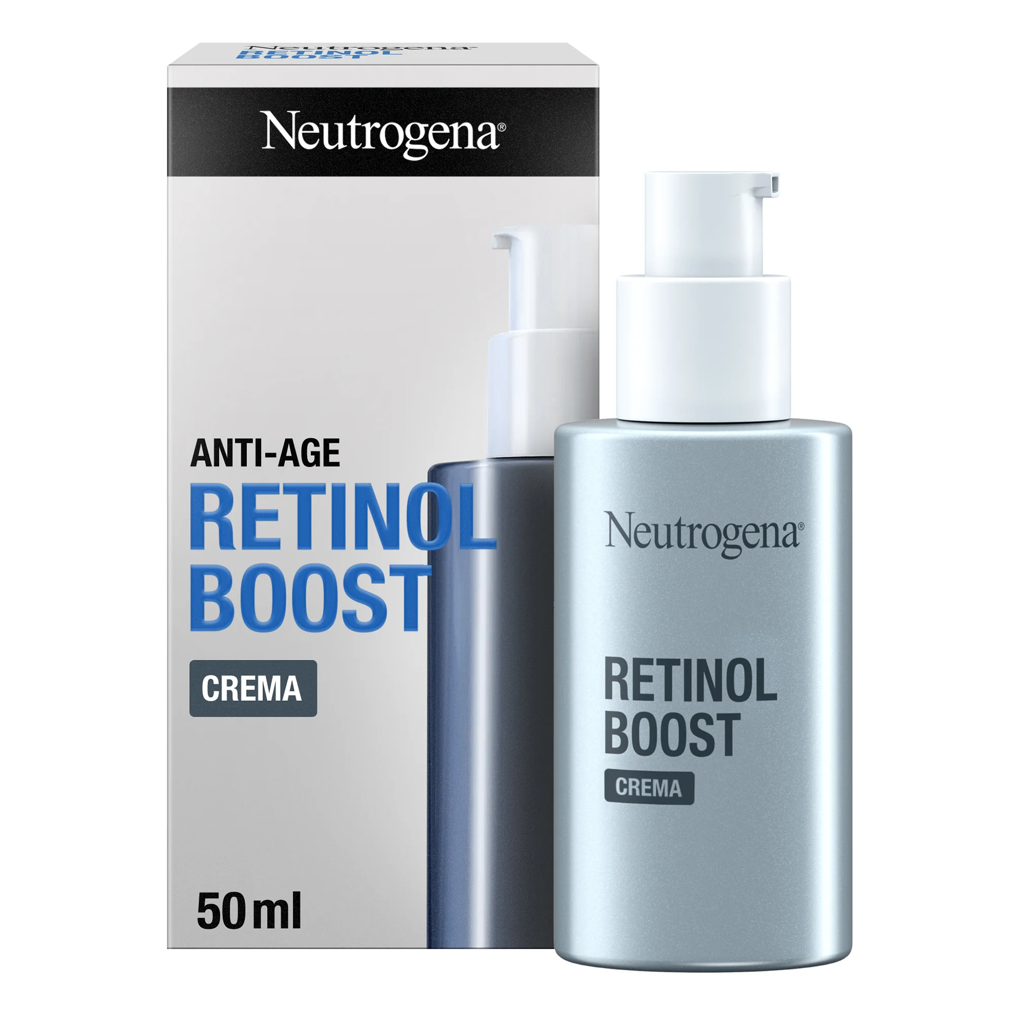 Neutrogena Retinol Boost Crema Viso 50 ml Crema viso antirughe con Retinolo Puro anti-età
