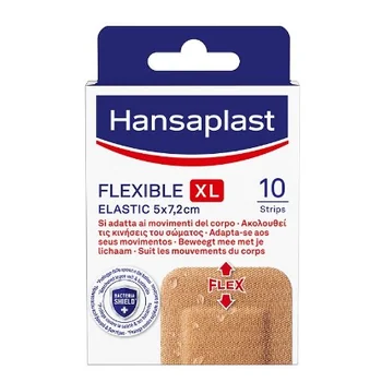 Hansaplast Cerotti Flessibili Ginocchia e Gomiti 10 Pezzi Protezioni per articolazioni