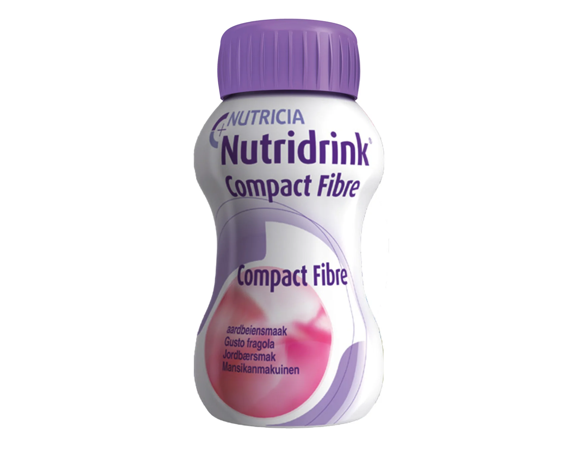 Nutridrink Compact Fibre Integratore Gusto Fragola 4x125 ml