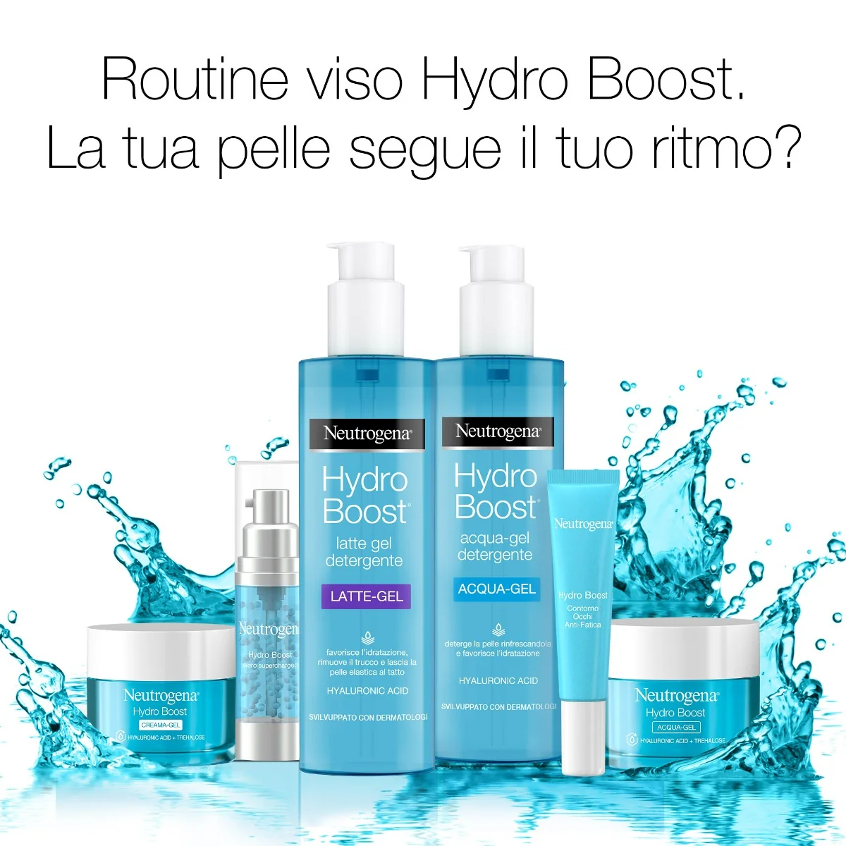 Neutrogena Hydro Boost Siero Viso Idratante 30 ml Con Acido Ialuronico e Vitamina E