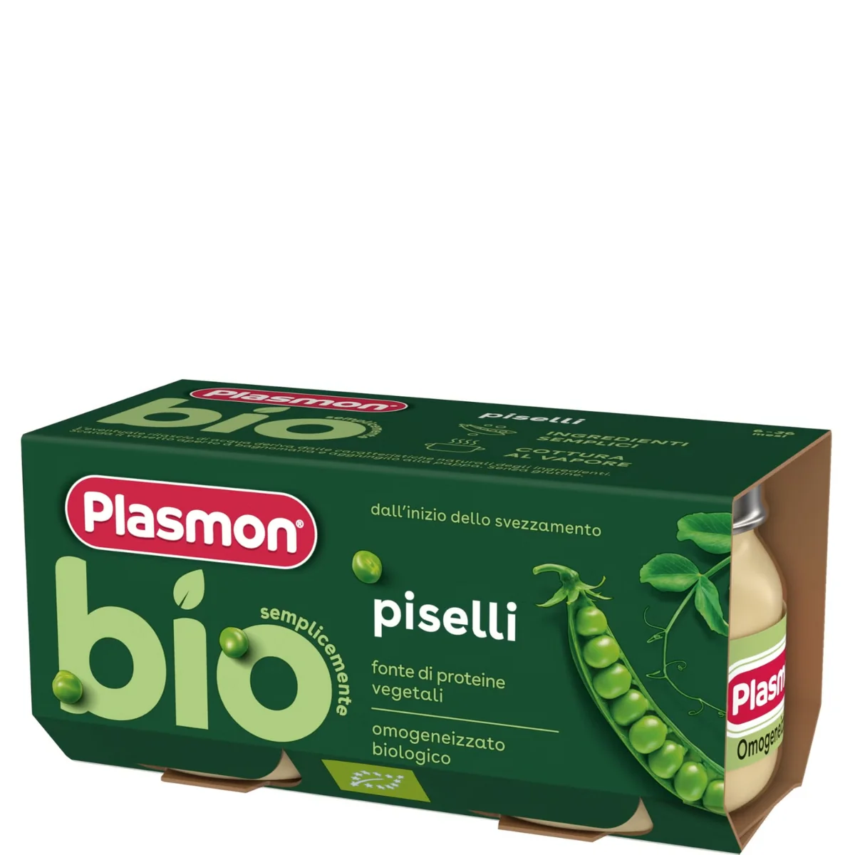 Plasmon Bio Omog Piselli 2Pz Sin Dall'Inizio Dello Svezzamento