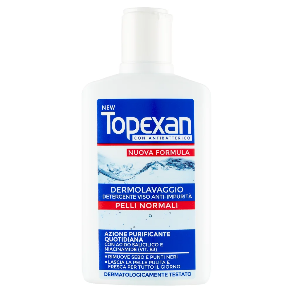 New Topexan Dermolavaggio Detergente Viso Anti Impurità 150 ml Pelli Normali