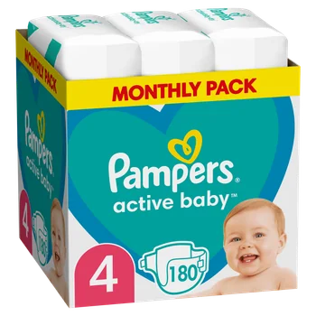 Pampers Active Baby Nappies 4X180 9-14 Kg