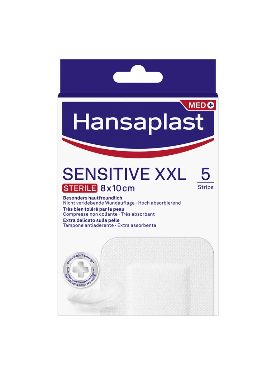 Hansaplast Cerotti Sensitive XXL 10 Pezzi Medicazione