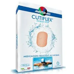 Cutiflex Acqua Stop Medicazione In Poliuretano Elastica E Trasparente 7x5 cm 5 Pezzi