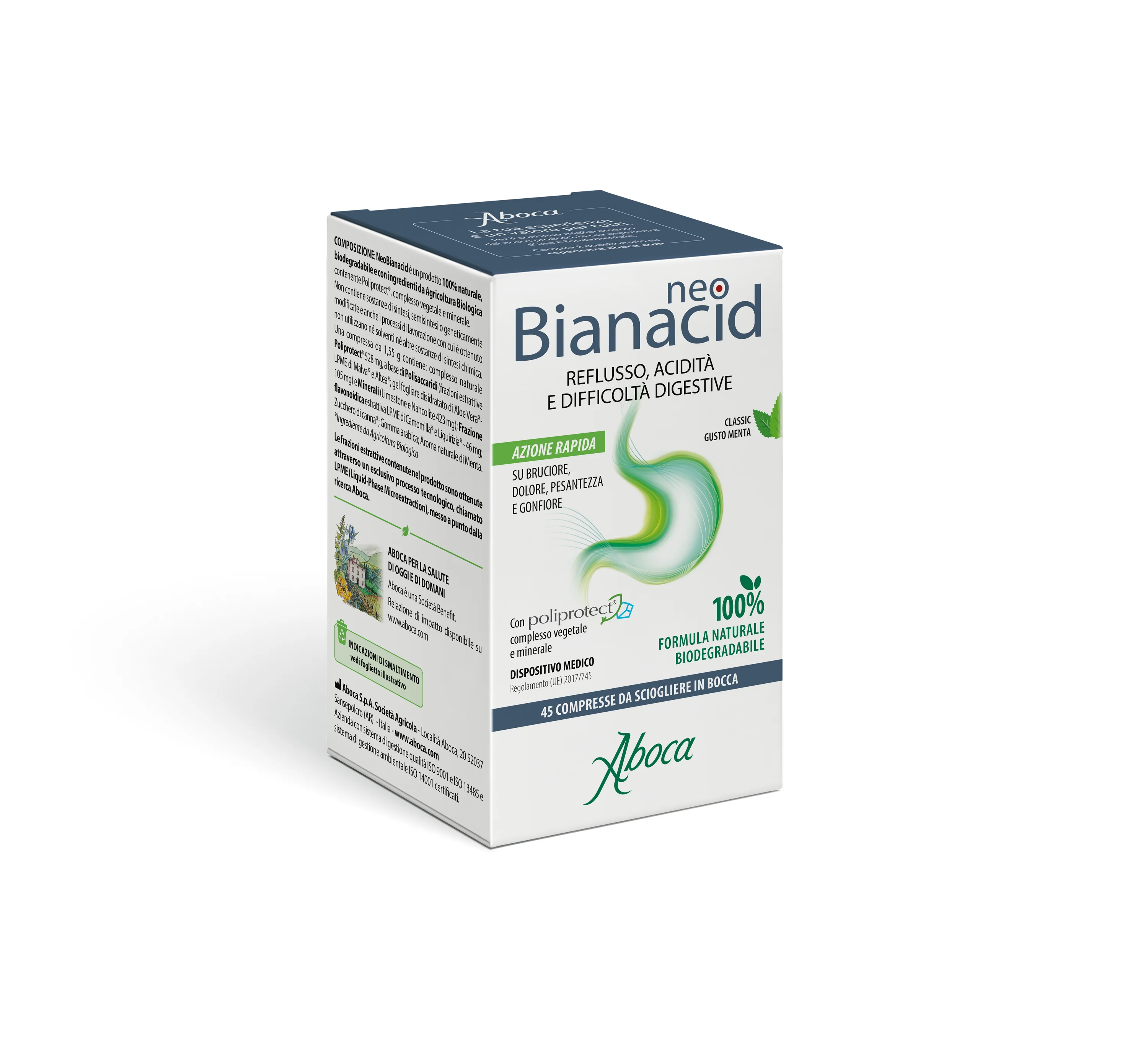 Aboca Neobianacid 45 Compresse Masticabili Acidità e Reflusso