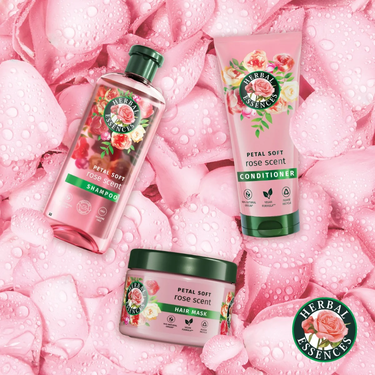 Herbal Essences Rose Set Contrasta la Secchezza dei Capelli
