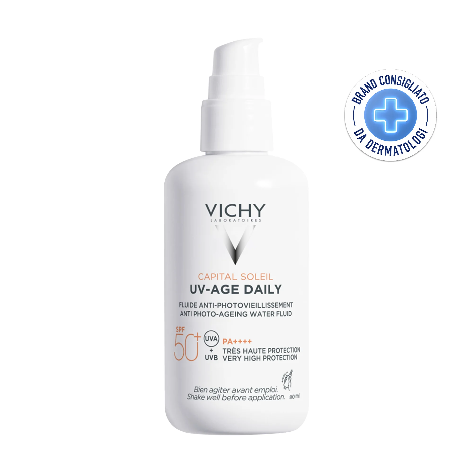 Vichy Capital Soleil Uv-Age Daily Spf50+ 80 ml Combatte il fotoinvecchiamento