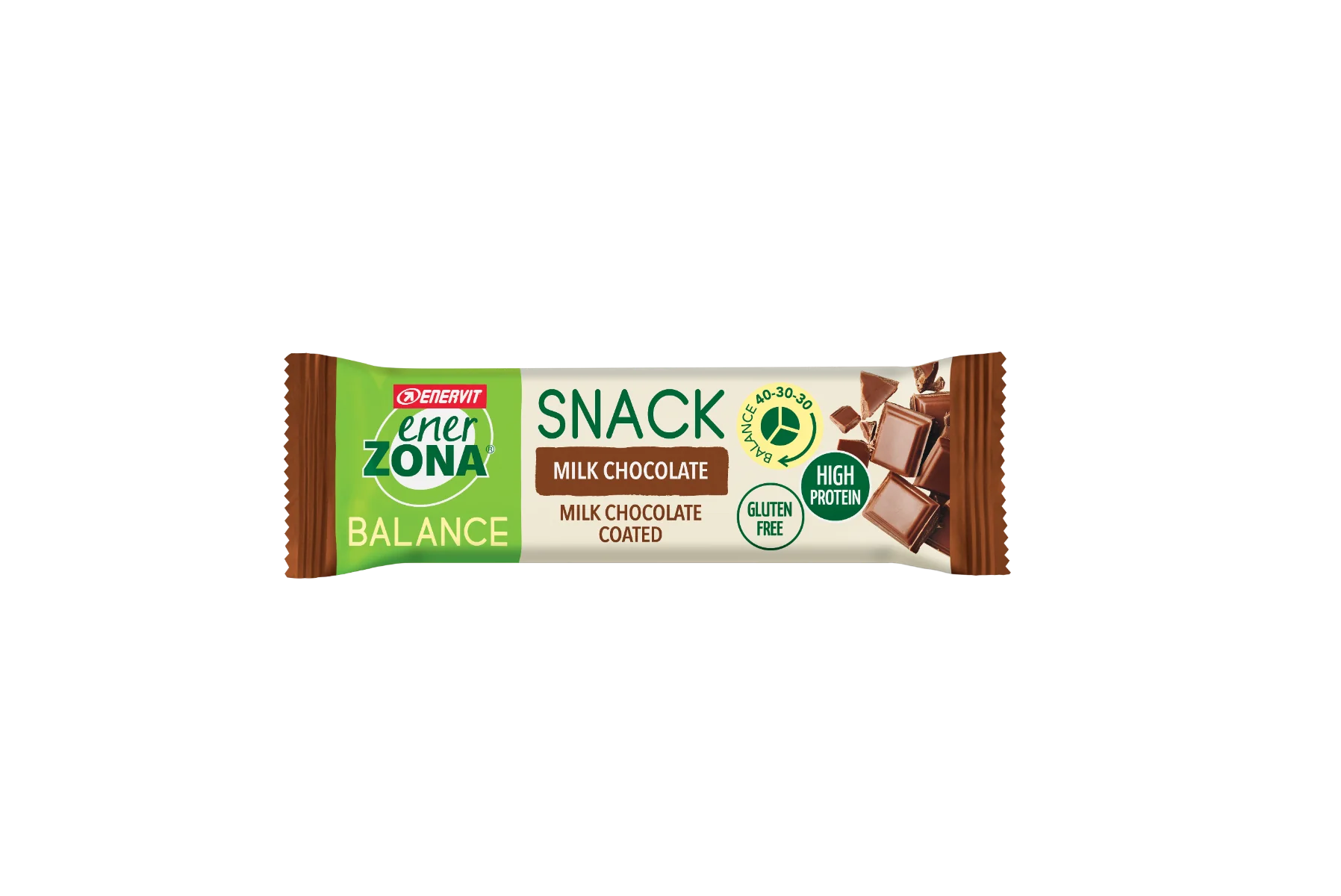 Enerzona Snack 40-30-30 Cacao 1 Barretta Senza Glutine