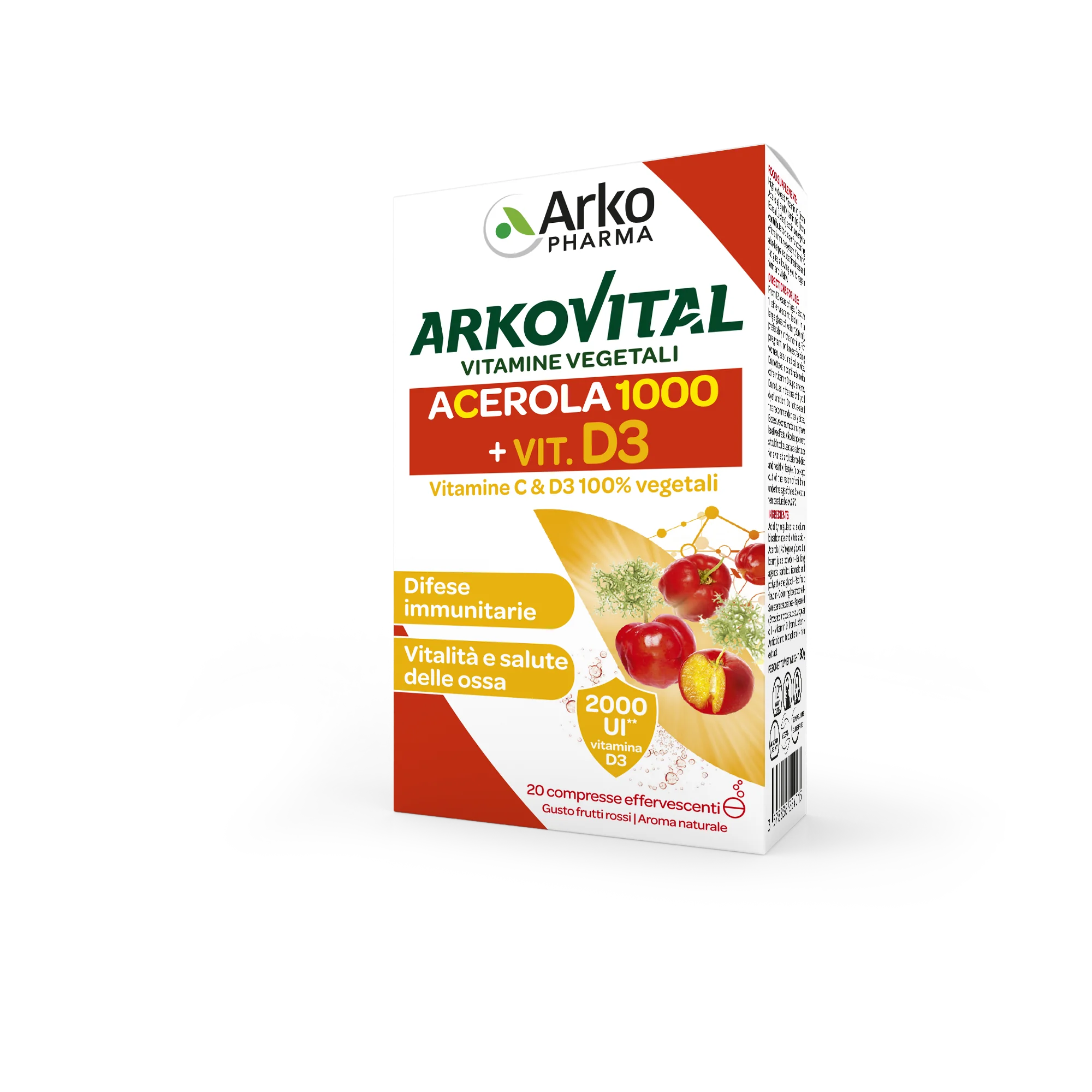 Arkovital Vit C+D3 Compr Eff 20
