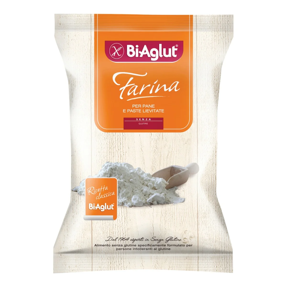 Biaglut Senza Glutine Farina Pane Paste Lievitate 500 G