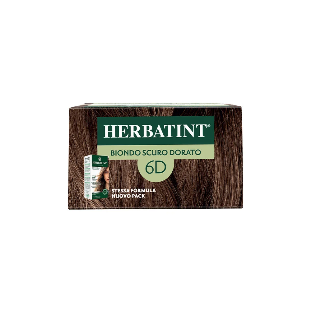 Herbatint Gel Colorante Permanente 6D Biondo Scuro Dorato 170 Ml Colore Intenso e Duraturo