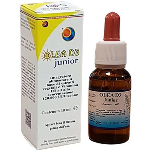 Olea D3 Junior Gocce 10 ml Benessere delle ossa e buon funzionamento del sistema immunitario