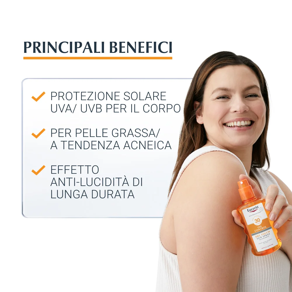 Eucerin Sun Spray Transparent Spf 30 200 Ml Protezione Solare