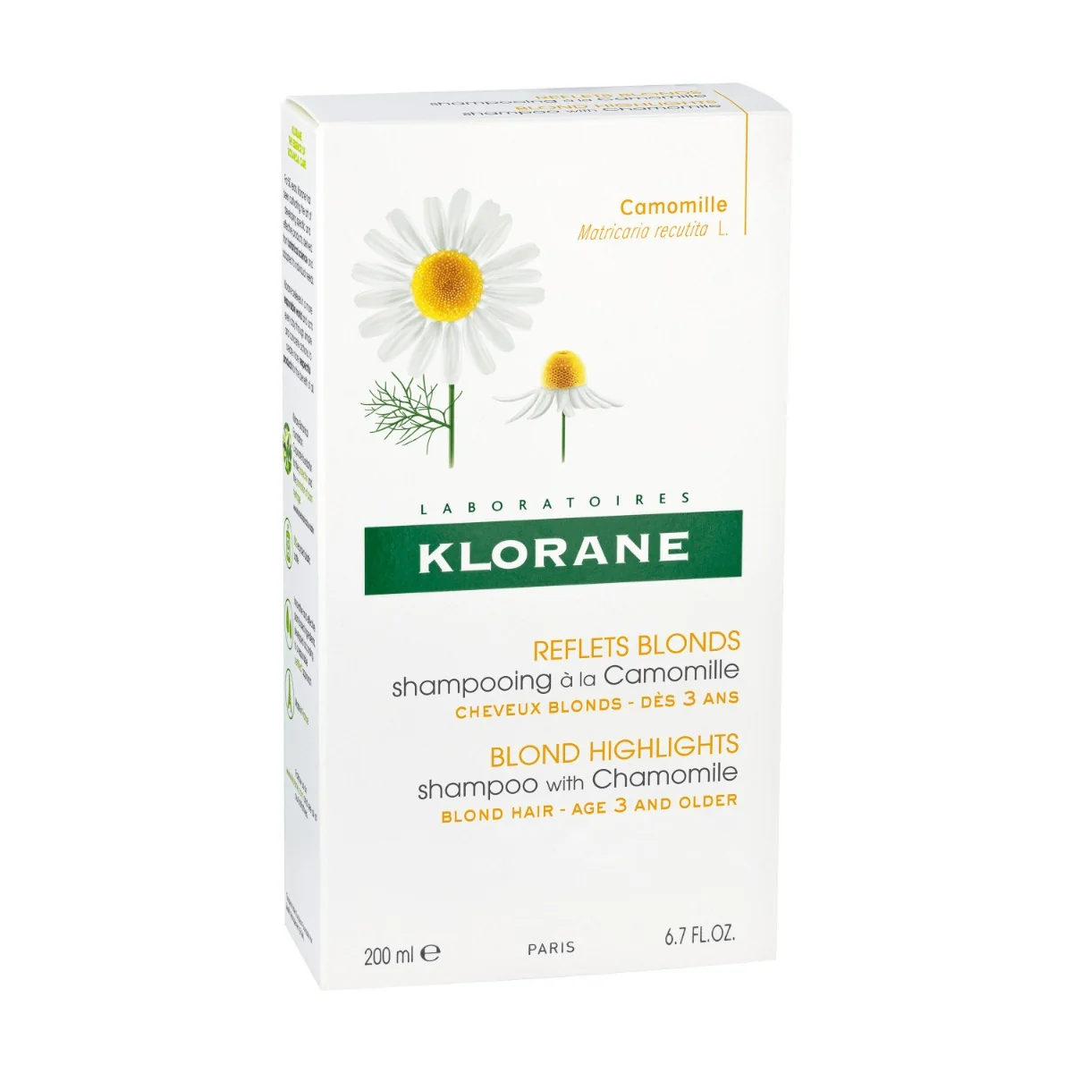 Klorane Shampoo Camomilla 200 ml Capelli Biondi