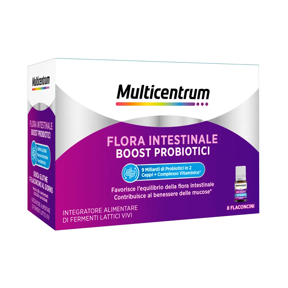 Multicentrum Duobiotico 8 Flaconcini 7 ml Integratore Probiotico