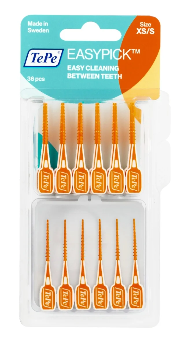 Tepe Easy Pick 36 Stick Misura XS/S Pulizia Interdentale anche con Apparecchio e Impianti