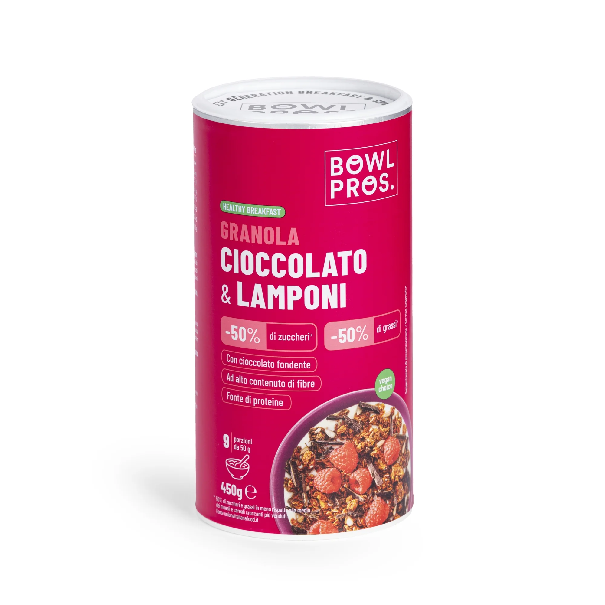 Granola Cioccolato&Lamponi450G Naturalmente Dolce