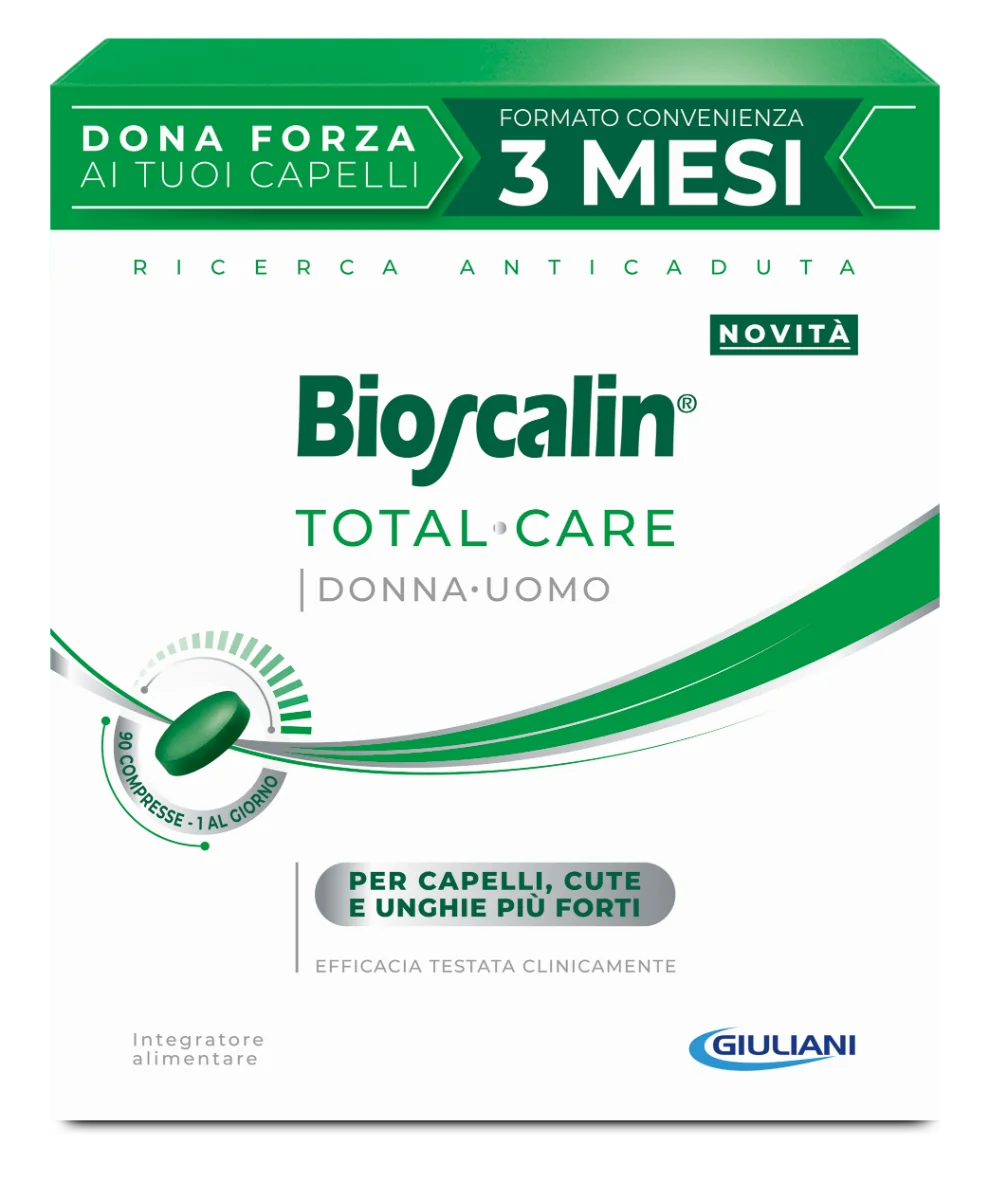 Bioscalin Total Care 90 Compresse Benessere di Capelli, Unghie e Pelle