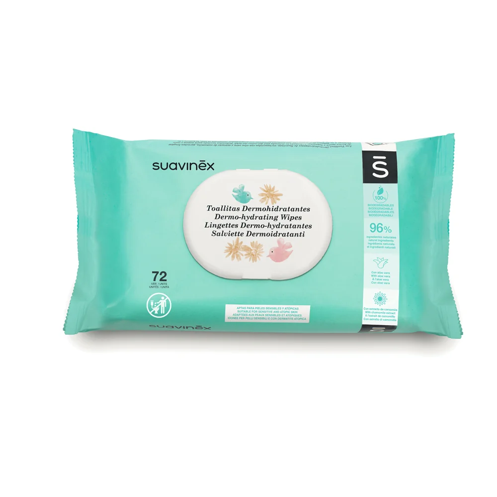 Suavinex Salviette Dermo-Idratanti 72 Pezzi