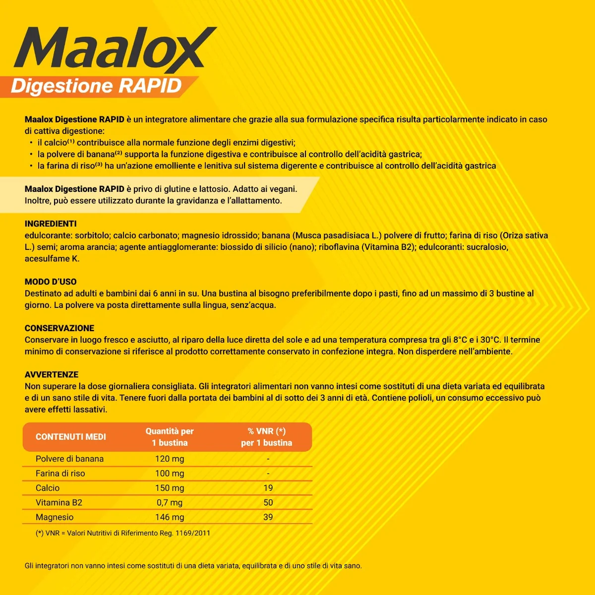 Maalox Digestione Rapid 20 Bustine Da 2 g Benessere Digestivo